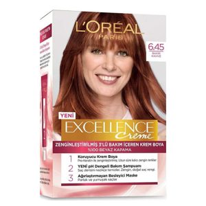 کیت رنگ مو لورآل (L'Oreal) مدل Excellence شماره 6.45 حجم 48 میلی‌لیتر