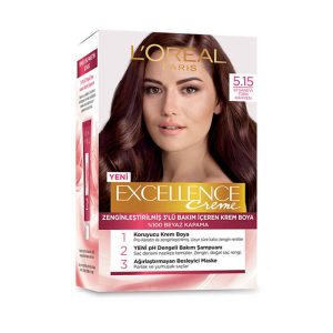 کیت رنگ مو لورآل (L'Oreal) مدل Excellence شماره 5.15 حجم 48 میلی‌لیتر