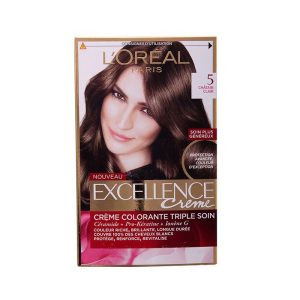 کیت رنگ مو لورآل (L'oreal) مدل Excellence شماره 5 حجم 48 میلی‌لیتر