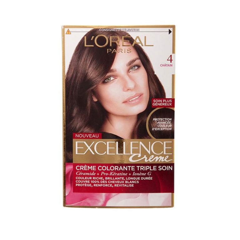 کیت رنگ مو لورآل (L'oreal) مدل Excellence شماره 4 حجم 48 میلی‌لیتر