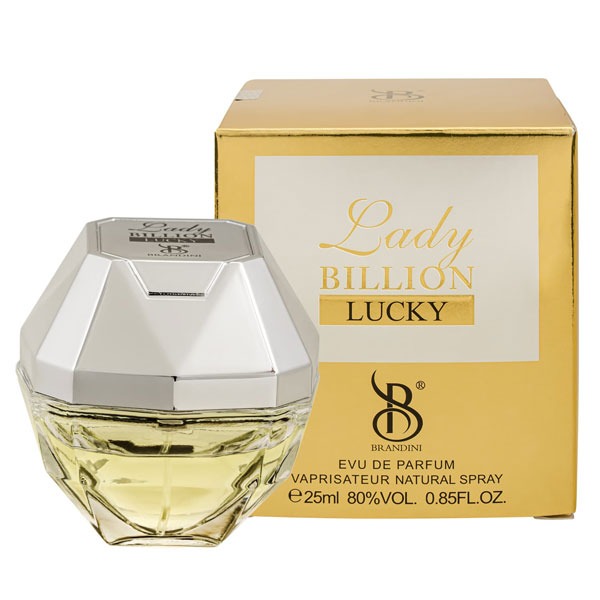 عطر جیبی زنانه برندینی (Brandini) مدل Lady Billion Lucky حجم 25 میلی لیتر