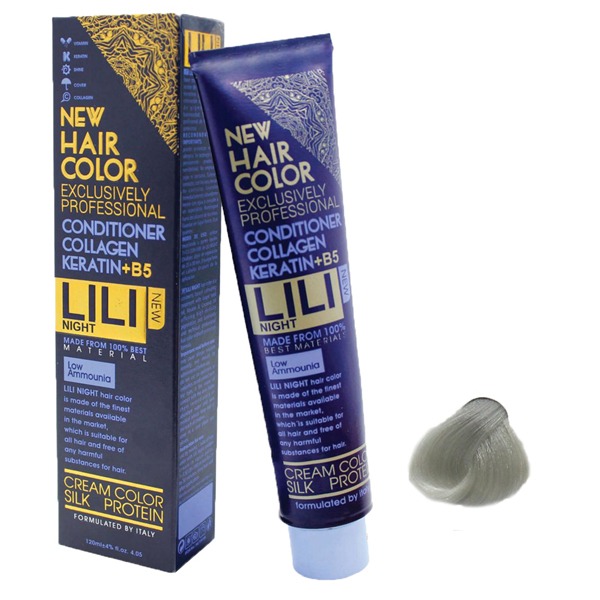 رنگ مو کم آمونیاک لی لی نایت (Lili Night) شماره 12.11 رنگ بلوند اسکیمویی حجم 120 میلی لیتر