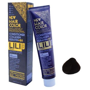 رنگ مو کم آمونیاک لی لی نایت (Lili Night) شماره 6.32 رنگ قهوه ای شکلاتی متوسط حجم 120 میلی لیتر