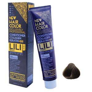 رنگ مو کم آمونیاک لی لی نایت (Lili Night) شماره 8.00 رنگ بلوند روشن قوی حجم 120 میلی لیتر