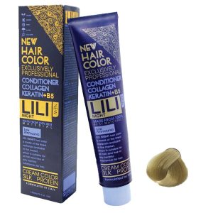 رنگ مو کم آمونیاک لی لی نایت (Lili Night) شماره 8.13 رنگ بلوند کنفی متوسط حجم 120 میلی لیتر