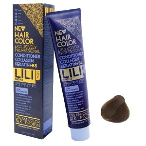 رنگ مو کم آمونیاک لی لی نایت (Lili Night) شماره 8.32 رنگ بلوند شکلاتی روشن حجم 120 میلی لیتر