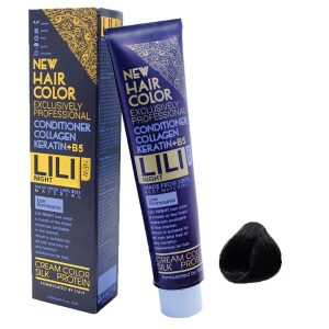 رنگ مو کم آمونیاک لی لی نایت (Lili Night) شماره A4 رنگ قهوه ای خاکستری حجم 120 میلی لیتر