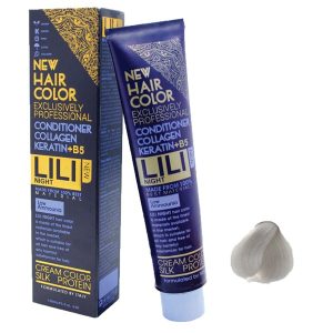 رنگ مو کم آمونیاک لی لی نایت (Lili Night) شماره C10 رنگ بلوند دودی خیلی روشن حجم 120 میلی لیتر