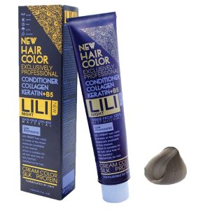 رنگ مو کم آمونیاک لی لی نایت (Lili Night) شماره C8 رنگ بلوند دودی متوسط حجم 120 میلی لیتر
