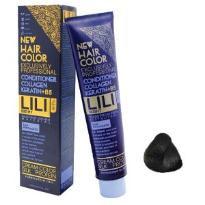 رنگ مو کم آمونیاک لی لی نایت (Lili Night) شماره M5 رنگ قهوه ای زیتونی تیره حجم 120 میلی لیتر
