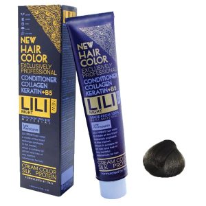 رنگ مو کم آمونیاک لی لی نایت (Lili Night) شماره M6 رنگ قهوه ای زیتونی حجم 120 میلی لیتر