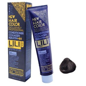 رنگ مو کم آمونیاک لی لی نایت (Lili Night) شماره N5 رنگ قهوه ای روشن حجم 120 میلی لیتر
