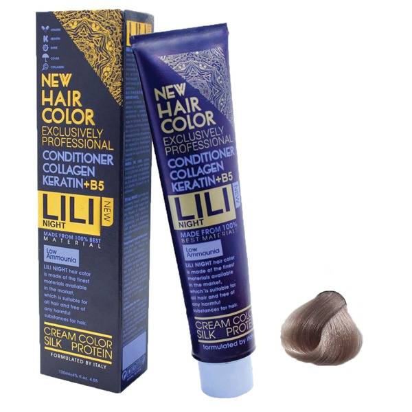 رنگ مو کم آمونیاک لی لی نایت (Lili Night) شماره PR11 رنگ شیر نسکافه ای حجم 120 میلی لیتر