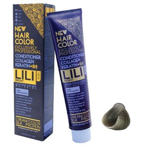 رنگ مو کم آمونیاک لی لی نایت (Lili Night) شماره PR14 رنگ شنی حجم 120 میلی لیتر