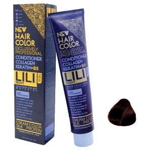 رنگ مو کم آمونیاک لی لی نایت (Lili Night) شماره PR9 رنگ فندقی حجم 120 میلی لیتر