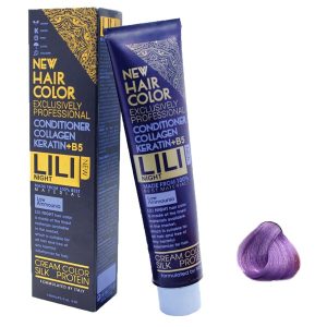 رنگ مو فانتزی کم آمونیاک لی لی نایت (Lili Night) شماره F5 رنگ آمیتیس 30 میلی لیتر
