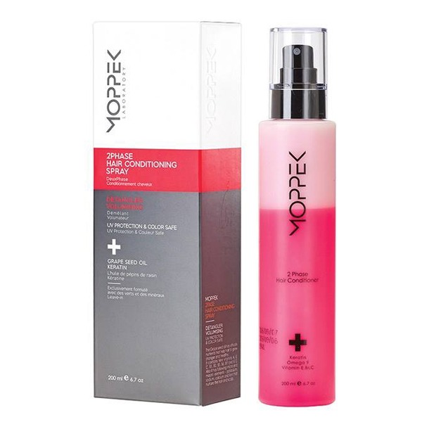 سرم مو دو فاز موپک (Moppek) مدل Pink حجم 200 میلی‌لیتر