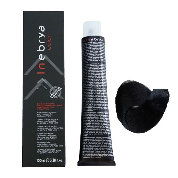 رنگ مو اینبریا (Inebrya) شماره 1 رنگ مشکی خالص حجم 100 میلی لیتر
