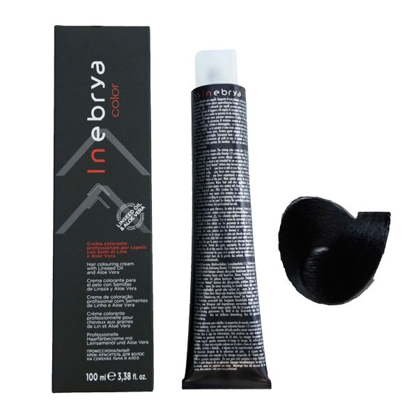 رنگ مو اینبریا (Inebrya) شماره 1.0 رنگ مشکی حجم 100 میلی لیتر