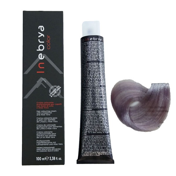 رنگ مو اینبریا (Inebrya) شماره 10.02 رنگ بلوند پلاتین روشن بنفش پاستیلی حجم 100 میلی لیتر