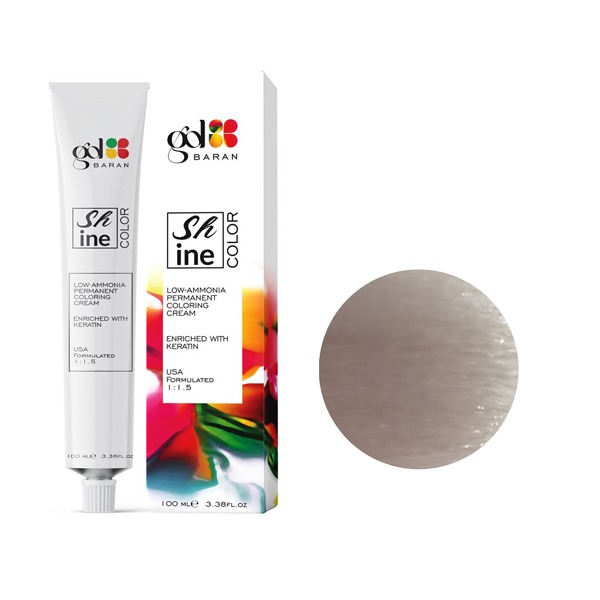 رنگ مو گل باران (Gol Baran) شماره 10.2 رنگ بلوند دودی خیلی خیلی روشن حجم 100 میلی لیتر