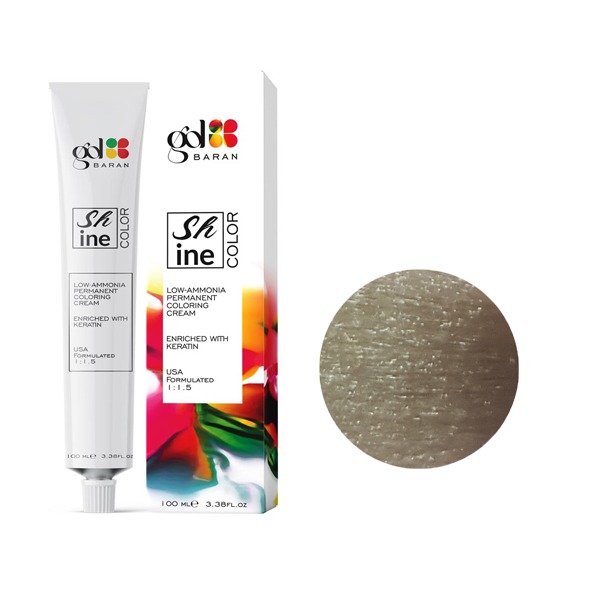 رنگ مو گل باران (Gol Baran) شماره 10.3 رنگ بلوند زیتونی خیلی خیلی روشن حجم 100 میلی لیتر