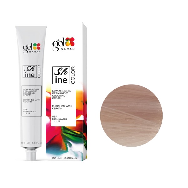 رنگ مو گل باران (Gol Baran) شماره 12.019 رنگ بلوند صدفی فوق العاده روشن حجم 100 میلی لیتر