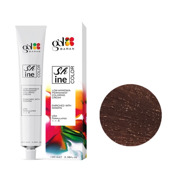 رنگ مو گل باران (Gol Baran) شماره 6.56 رنگ بلوند فندقی تیره حجم 100 میلی لیتر