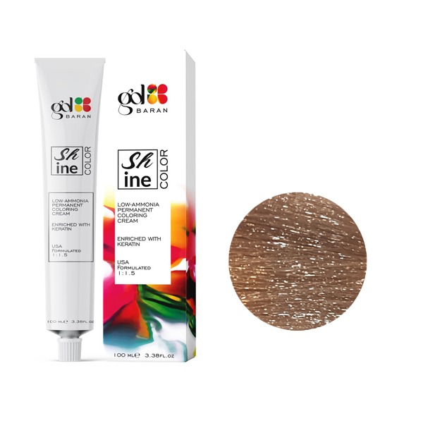 رنگ مو گل باران (Gol Baran) شماره 6.57 رنگ بلوند کاراملی تیره حجم 100 میلی لیتر