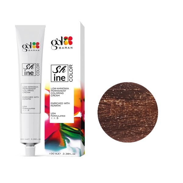 رنگ مو گل باران (Gol Baran) شماره 6.65 رنگ بلوند شکلاتی گرم تیره حجم 100 میلی لیتر