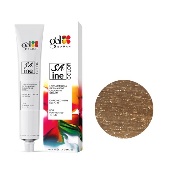 رنگ مو گل باران (Gol Baran) شماره 7.352 رنگ بلوند آنتیک متوسط حجم 100 میلی لیتر