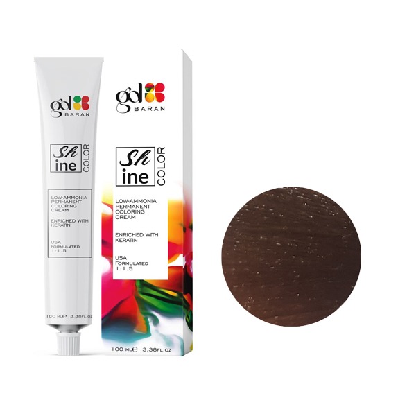 رنگ مو گل باران (Gol Baran) شماره 7.5 رنگ بلوند طلایی متوسط حجم 100 میلی لیتر