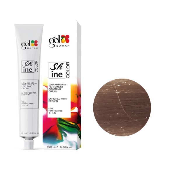 رنگ مو گل باران (Gol Baran) شماره 7.521 رنگ بلوند کاپوچینو متوسط حجم 100 میلی لیتر