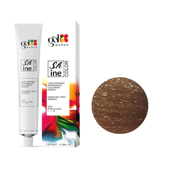 رنگ مو گل باران (Gol Baran) شماره 8.5 رنگ بلوند طلایی روشن حجم 100 میلی لیتر