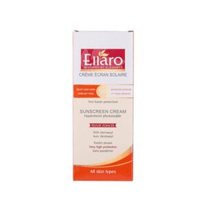 ضد آفتاب الارو (Ellaro) با spf 50 مناسب انواع پوست بژ طبیعی حجم 50 میلی‌‌لیتر