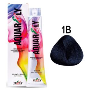 رنگ مو آکوارلی (AQUARELY) شماره 1B حجم 100 میلی لیتر