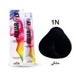 رنگ مو آکوارلی (AQUARELY) شماره 1N حجم 100 میلی لیتر