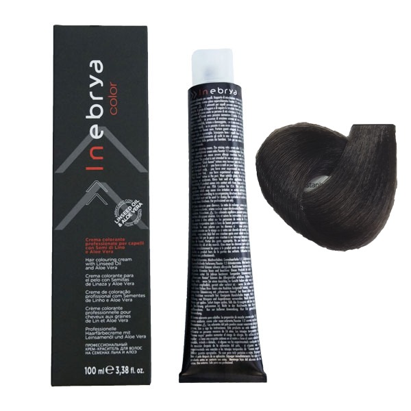 رنگ مو اینبریا (Inebrya) شماره 4.00 رنگ شاه بلوطی اینتنس حجم 100 میلی لیتر