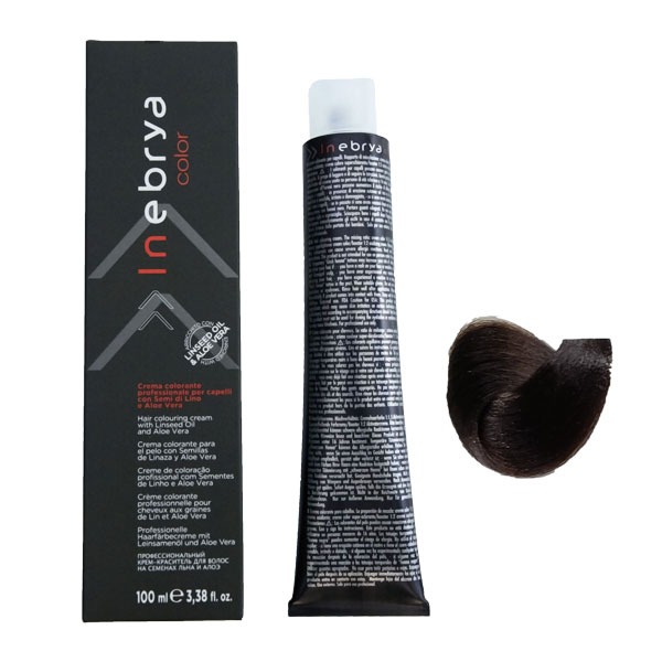 رنگ مو اینبریا (Inebrya) شماره 4.3 رنگ طلایی شاه بلوطی حجم 100 میلی لیتر