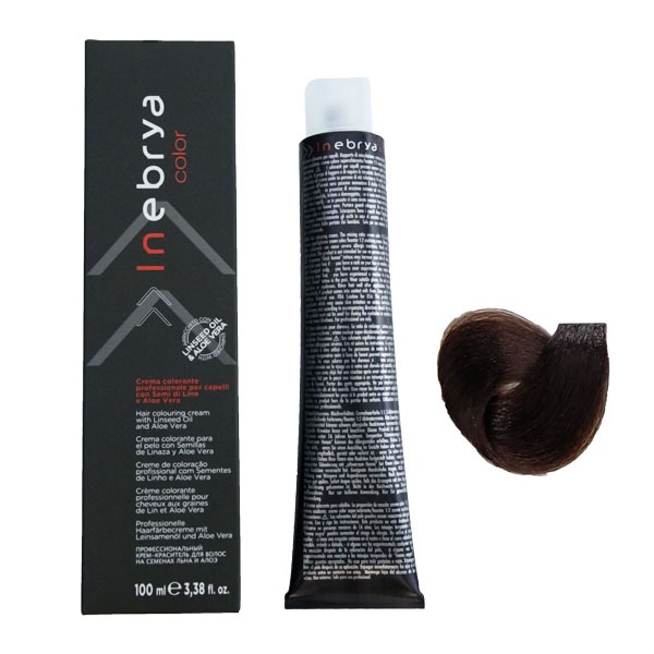 رنگ مو اینبریا (Inebrya) شماره 4.4 رنگ مسی شاه بلوطی حجم 100 میلی لیتر