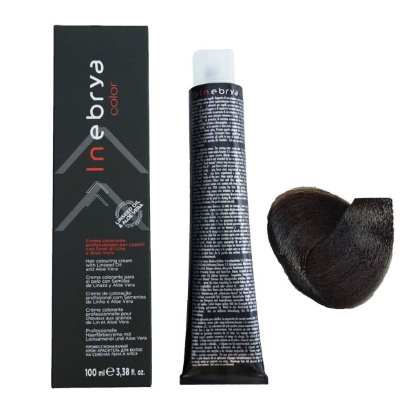 رنگ مو اینبریا (Inebrya) شماره 5 رنگ شاه بلوطی روشن خالص حجم 100 میلی لیتر