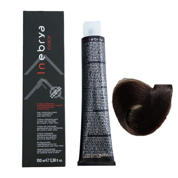 رنگ مو اینبریا (Inebrya) شماره 5.00 رنگ شاه بلوطی روشن اینتنس حجم 100 میلی لیتر