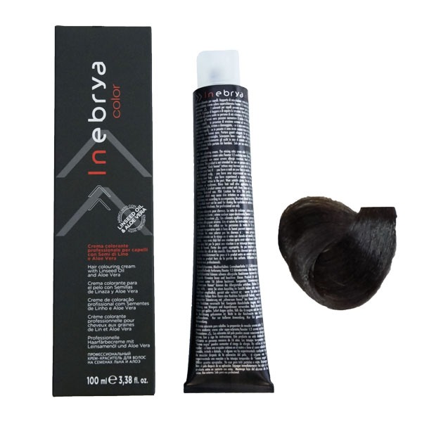 رنگ مو اینبریا (Inebrya) شماره 5.1 رنگ خاکستری شاه بلوطی روشن حجم 100 میلی لیتر
