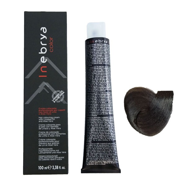 رنگ مو اینبریا (Inebrya) شماره 6.1 رنگ بلوند خاکستری تیره حجم 100 میلی لیتر