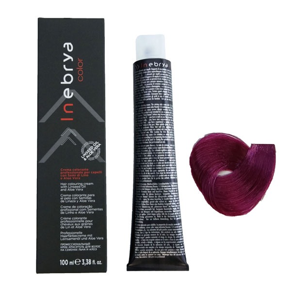 رنگ مو اینبریا (Inebrya) شماره 6.62 رنگ بلوند تیره قرمز بنفش حجم 100 میلی لیتر