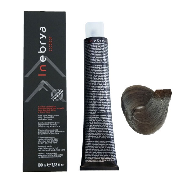 رنگ مو اینبریا (Inebrya) شماره 7.1 رنگ بلوند خاکستری حجم 100 میلی لیتر