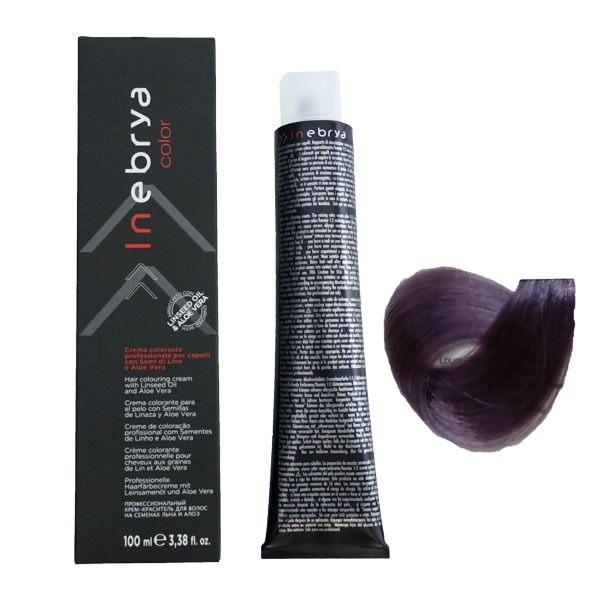 رنگ مو اینبریا (Inebrya) شماره 8.02 رنگ بلوند روشن پاستیلی بنفش حجم 100 میلی لیتر