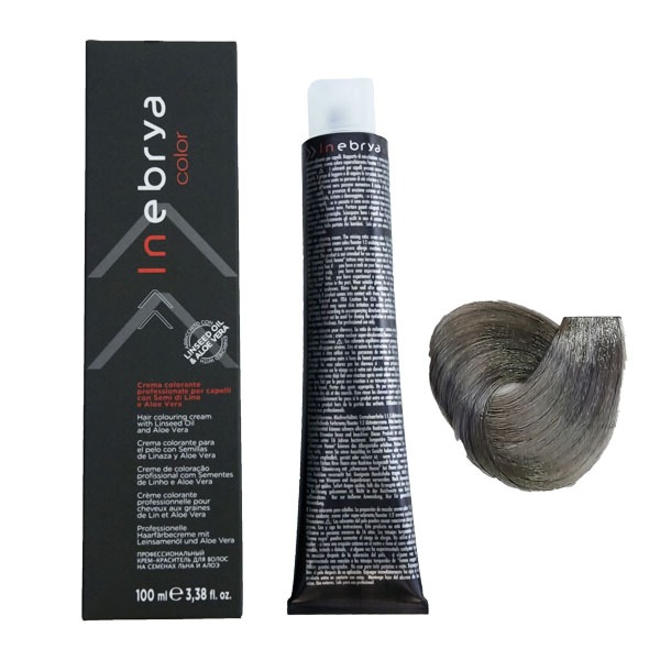 رنگ مو اینبریا (Inebrya) شماره 8.11 رنگ بلوند روشن خاکستری اینتنس حجم 100 میلی لیتر