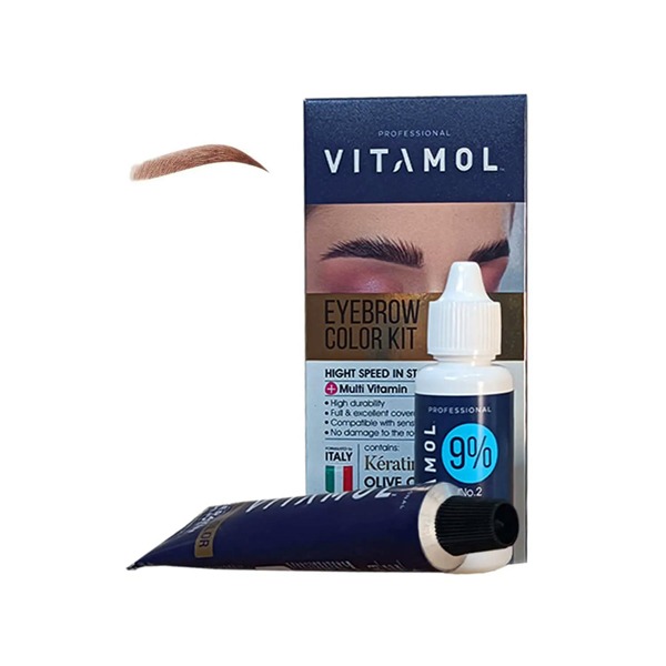 2765 (64140871683034878c) کيت رنگ ابرو ویتامول (VITAMOL) شماره BG بلوند طلايي متوسط