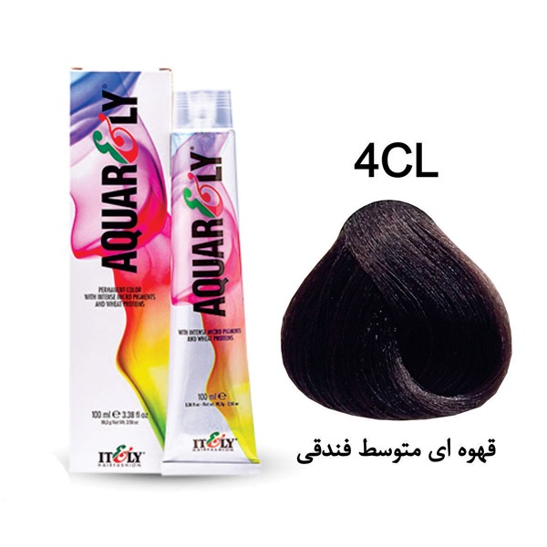 رنگ مو آکوارلی (AQUARELY) شماره (4.03) 4CL حجم 100 میلی لیتر